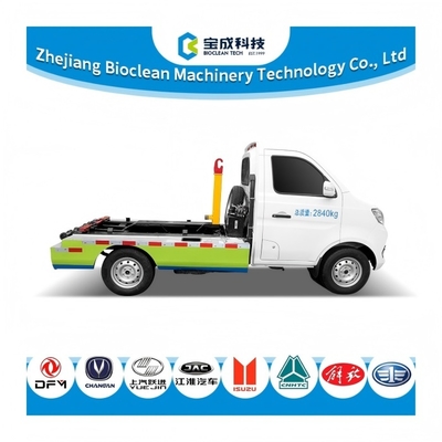 Bon prix Benzine 92# camion poubelle à chargement à crochets 4.1M3 1,5 tonnes camion poubelle en ligne