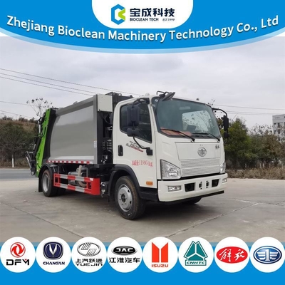 Bon prix Camion-benne compacteur à déchets diesel de 12000 kg avec protection latérale et arrière en ligne