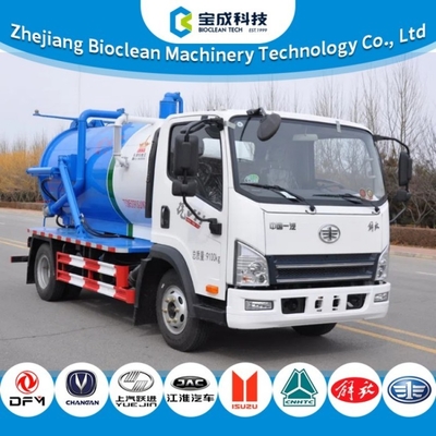 좋은 가격 5m3 5000L 9.1tons 하수 흡수 트럭 효율적인 작업을위한 강력한 힘 온라인으로