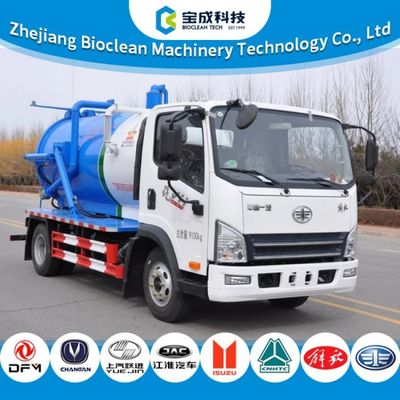 Bon prix Camion de pompage d'égout de 5m3 5000L 9,1 tonnes, forte puissance pour un travail efficace en ligne