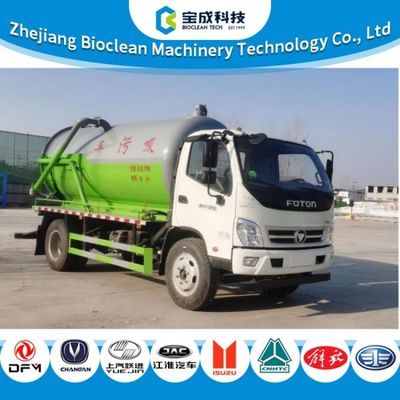 Bon prix Camion d'aspiration de boues diesel de 8m3 8000L 12 tonnes avec moteur YCY30195-66 en ligne