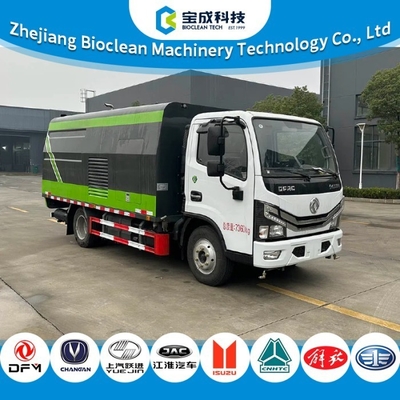 Good price 7.36TONS 2300L Guardrail Road Cleaning Truck 184hp Efficient Cleaning online