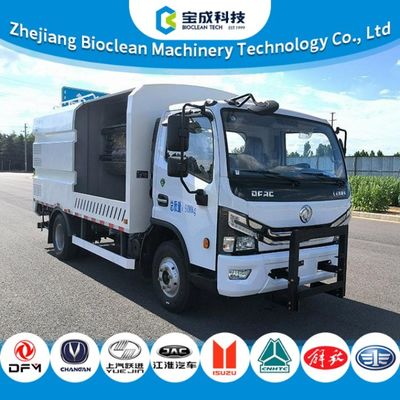 Buen precio 9.1TONAS 3300L 3.3m3 Camión de limpieza de barandillas motorizado por diésel de alta potencia en línea
