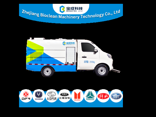 2.8 Ton Pure Electric Road Maintenance Truck For Road Cleaning Efficient