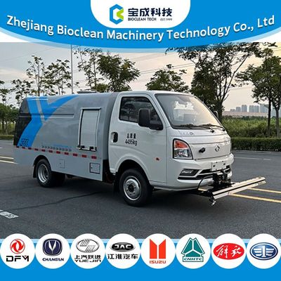 Ein guter Preis. 4.5T 2m3 elektrischer Straßenwartungswagen mit Wassersprührahmenmechanismus Online